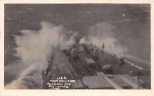J36/ Ship RPPC Postcard c1920s U.S.S. Huntington At Sea Navy Cruiser 203 picture