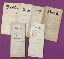 1877-1905 Philadelphia Deed Old Document Lot (6) picture