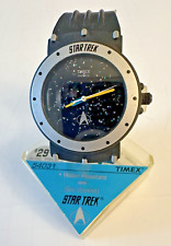 1990s Timex Star Trek Wrist Watch w/Stars- Unworn w/Battery Tab, Water Resistant picture