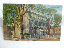 Postcard Warner House 1723 Portsmouth NH Used Posted Aug 9, 1951 Linen picture