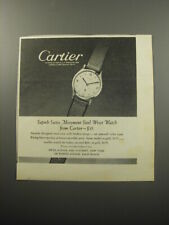 1951 Cartier Watch Ad - Superb Swiss Movement Steel Wrist Watch from Cartier $57 picture