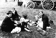 Greensborough, Victoria, 1921 A family group on a picnic A wagon and Old Photo picture