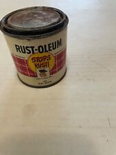 Vintage 1983 Rust-Oluem FLAT BLACK - 7776  (1/2 Pint paint bucket) 32oz picture