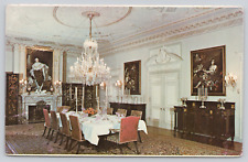 Nemours Estate Dining Room, Wilmington DE Postcard, duPont French picture