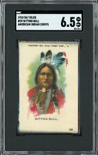 1910 S67 Silks Indian Chiefs #39 SITTING BULL (SGC 6.5 EX/MT+) Highest Graded picture