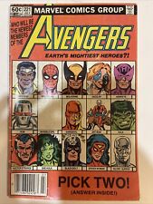 Avengers #221 Newsstand Variant She-Hulk joins the Avengers Marvel 1982 VG/G picture