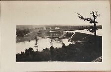 RPPC Au Sable River Michigan Cooke Dam Antique Real Photo Postcard c1920 picture