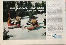 1966 magazine ad for Larson snowmobiles - Long Low Look, only 28