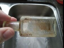 Rare Antique Jewish Apothecary Pharmacy Bottle Eugene Carnstein Chicago IL picture