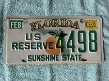 Florida US Reserve Specialty License Plate picture