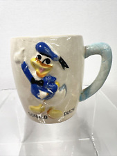 Vintage Walt Disney Productions 1961 Donald Duck Mug Coffee Cup 8 oz Japan picture