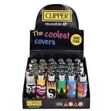 4 Pack - Clipper Large Covered Lighters - Refillable Lighter picture