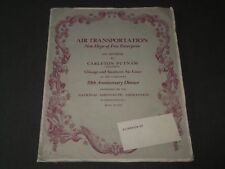 1943 JUNE 25 CHICAGO & SOUTHERN AIR LINES 10TH ANNIV. DINNER PROGRAM - J 3287 picture