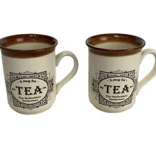 biltons england tea Staffordshire Earthware mug Set of 2 picture