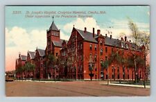 Omaha NE-Nebraska, St. Joseph's Hospital, Memorial, c1916 Vintage Postcard picture