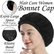 Women Sleeping Cap Soft Pure Satin Silk Night Sleep Hat Hair Care Scarves Bonnet picture