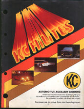 KC HiLites Auto Auxiliary Lighting catalog folder 1981 picture