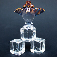 Puffin on Ice Figurine of Hand Blown Glass 24K Gold picture