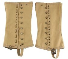 SMONT Canvas Gaiters WW2 Gaiters Reproduction WWII US M1936 Leggings Army Kha... picture