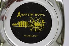 Vintage Anaheim Bowl Ashtray, Glass, California, Graphic picture