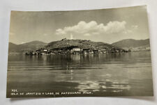 Vintage RPPC Postcard~ Isla de Janitzio y el Lago de Patzcuaro ~Michoacan Mexico picture