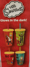 Glow In the Dark The Simpsons Halloween Tumblers with Straws by Zak *NEW* picture