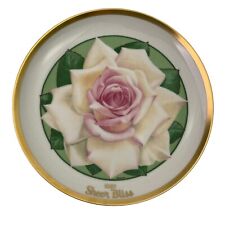 1987 Sheer Bliss Collectors Plate All-America Rose Series 8.25