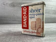 Vintage Band Aid Sheer Strips 59 Cent Tin Only Johnson & Johnson picture