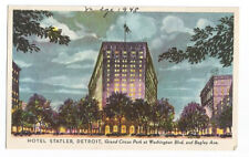 Detroit MI Postcard Michigan Hotel Statler c1940s picture