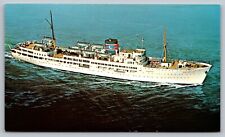 Postcard S S Ariadne Luxury Ship Caribbean Cruise Miami Florida VTG c1970  E19 picture