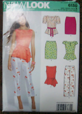 Simplicity 2012 New Look Sewing Pattern 6130 Peplum Top Capris Skirt 8-18 picture