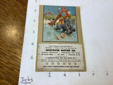 Original Vintage: WESTOVER MOTOR Co. - Joke Postcard - Lawson Wood - concord NH picture