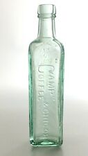 Pattersons Glassgow Camp Coffee Chicory Clear Glass Bottle Hand Blown 1880s L772 picture