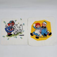 Vintage Raggedy Ann and Andy Pacific Signature Hand Towels Never Used picture