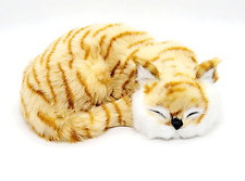 Realistic Orange Tabby Cat Sleeping Pose Stuffed Animal picture