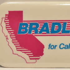 1982 Tom Thomas Bradley For California Governor Democratic Party Candidate Pin picture