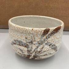 Japaense Showa Retro Pottery Mino Ware Shino Ware Matcha Bowl Tea Bowl Tea Utens picture