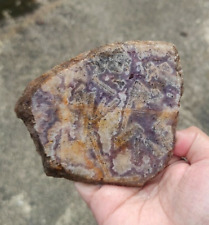 184gr Natural Collection Slice Banded Amethyst Agate From Banten picture