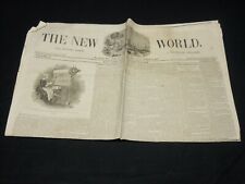 1841 OCTOBER 9 THE NEW WORLD NEWSPAPER -CHARLES DICKENS -BARNABY RUDGE - NP 4844 picture