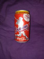 VTG 1991 Atlanta Braves National Championship Empty 12oz Empty Coca-Cola Can picture