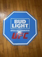 Bud Light Beer UFC MMA Octagon Metal Tin Tacker Bar Pub Sign NEW 2024 picture