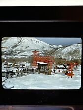 1950's Aspen Colorado Ski Resort Lift 35mm Slide Vintage Skiing Snow People picture