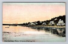 East Boothbay ME-Maine, Waterfront Homes, Murray Hill, Vintage Souvenir Postcard picture