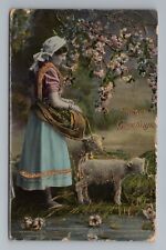 Easter Greetings Holiday Vintage Postcard picture
