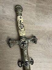 Knights Templar Antique Ornate Masonic Sword picture