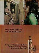 1969 Johnnie Walker Red Scotch Welcome Everywhere Holidays Vintage Print Ad picture