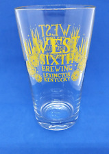 West Sixth Brewing Pint Glass Craft Beer Lexington Kentucky picture