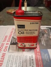 Vintage Sears 8 Ounce Electric Motor Oil Can 1/4 Filled picture