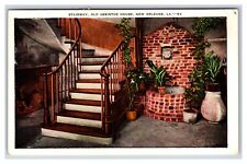 Stairway Old Absinthe House New Orleans Louisiana LA UNP Linen Postcard H24 picture
