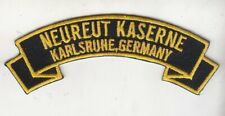 Neureut Kaserne, Karlsruhe Germany rocker scroll tab embroidered patch picture